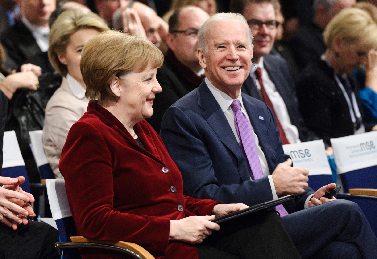 Chancellor Angela Merkel, (Vice) President Joe Biden